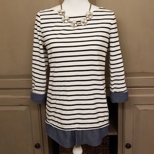 Loft chambray and stripes